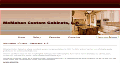 Desktop Screenshot of mcmahancustomcabinets.com