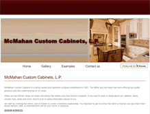 Tablet Screenshot of mcmahancustomcabinets.com